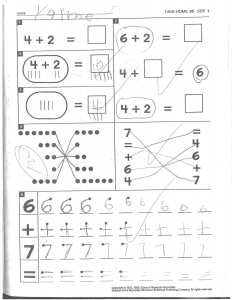 Example work, Pre-K student, example 3