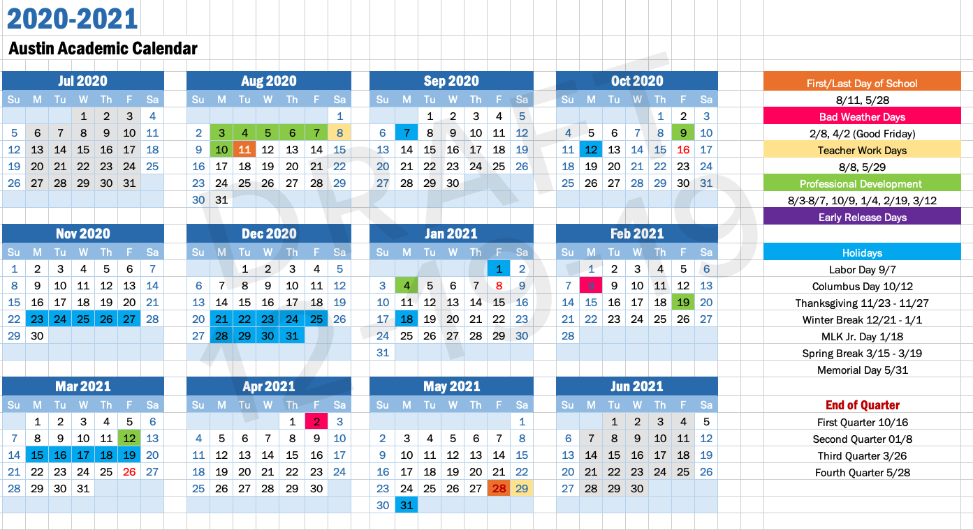 Idea Public School El Paso Calendar