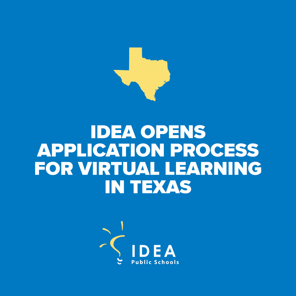 IDEA Opens Application Process for Virtual Learning in Texas