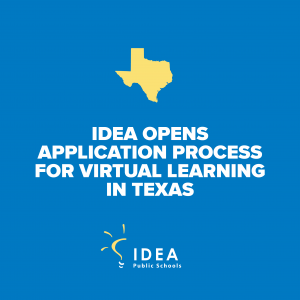 IDEA Opens Application Process for Virtual Learning in Texas