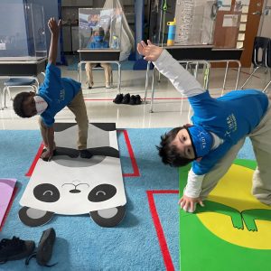 Special education students at IDEA Converse Academy take a stretch in between lessons | National Special Education Day | IDEA Public Schools