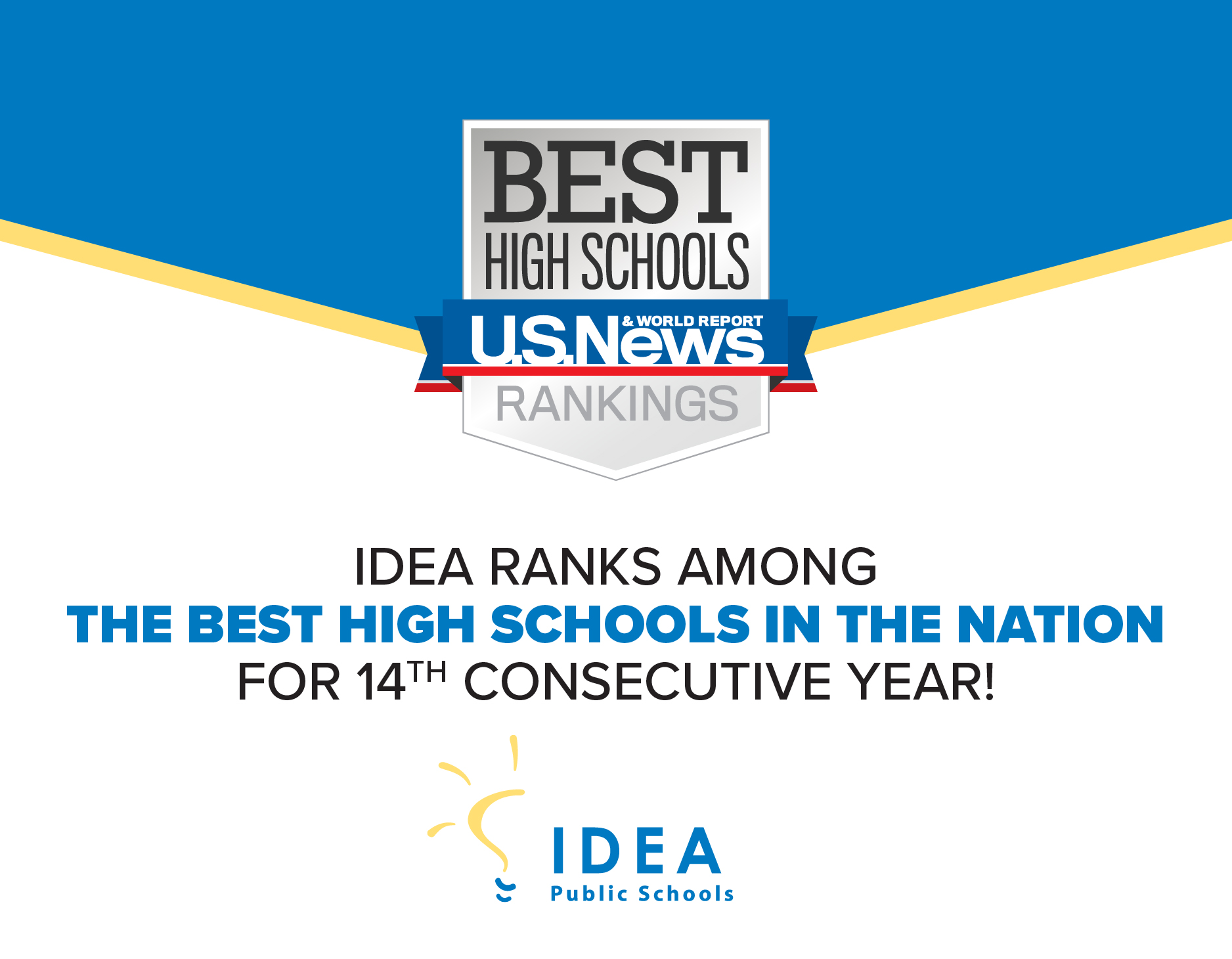 15 IDEA High Schools Rank Among U.S. News & World Report’s 2022 Best