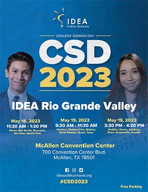 College Signing Day Rio Grande Valley 2023 Flyer