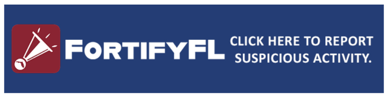 Report suspicious activity with the FortifyFL app